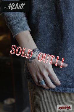 画像6: 「Mt.hill」Sunburst Cuff with TQ マウントヒル サンバースト カフバングル ロイストンターコイズ [220108]