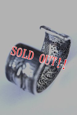 画像4: 「Mt.hill」Border Cuff with TQ マウントヒル スタンプ ボーダー カフバングル キングマンターコイズ [202220108]