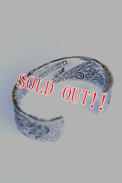 画像4: 「Mt.hill」Stamped Rose Cuff マウントヒル スタンプ ローズ カフバングル [20220108]