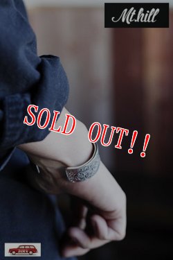 画像8: 「Mt.hill」Stamped Rose Cuff マウントヒル スタンプ ローズ カフバングル [20220108]