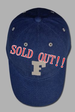 画像2: 「FULLCOUNT」6 Panel Denim Baseball Cap F Patch フルカウント 6パネル デニム ベースボール F キャップ 6013 [インディゴブルー]