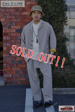 画像14: 「CAL O LINE」SPORTS JACKET キャルオーライン スポーツジャケット 高機能テーラード CL221-007 [グレージュ]