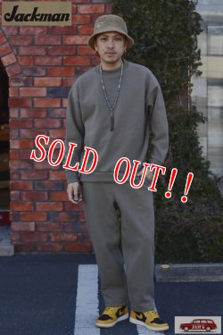 画像8: 「Jackman」 CC Sweat Buggy Pants シーシースウェット バギーパンツ 中空組織編み JM4216 [サンダークラウド]