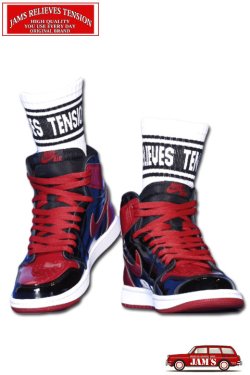 画像6: 「JAMS RELIEVES TENSION」LINE PILE SOCKS ジャムズオリジナル ライン パイルソックス JAM-SOX02 [ブラック]