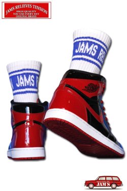 画像7: 「JAMS RELIEVES TENSION」LINE PILE SOCKS ジャムズオリジナル ライン パイルソックス JAM-SOX02 [ネイビーブルー]