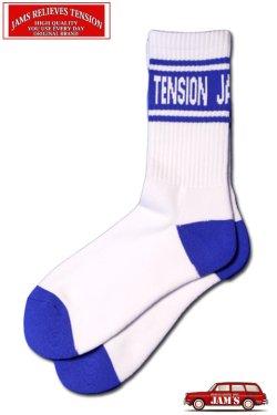 画像8: 「JAMS RELIEVES TENSION」LINE PILE SOCKS ジャムズオリジナル ライン パイルソックス JAM-SOX02 [ネイビーブルー]