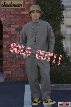 画像12: 「Jackman」 CC Sweat Buggy Pants シーシースウェット バギーパンツ 中空組織編み JM4216 [サンダークラウド]