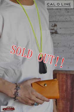 画像6: 「CAL O LINE」 BILLFOLD  WALLET キャルオーライン ビルフォールド レザーウォレット CSW-110 [イエロー]