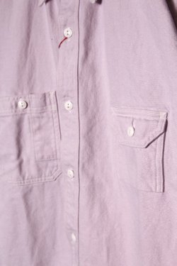 画像3: 「CAL O LINE」FLANNEL WORK SHIRT キャルオーライン フランネル ワークシャツ ヘヴィーネル CL221-010 [ピンク]
