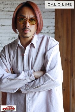 画像11: 「CAL O LINE」FLANNEL WORK SHIRT キャルオーライン フランネル ワークシャツ ヘヴィーネル CL221-010 [ピンク]