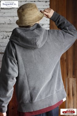 画像8: 「Sugar & Co.」baja foodie Sweat Parka シュガーアンドカンパニー バハフーディー プルオーバー パーカー 硫化染め [ブラック]