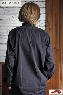 画像13: 「CAL O LINE」CLASSIC B.D. SHIRT キャルオーライン クラシックボタンダウンシャツ CL211-021 [ブラック]