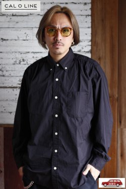 画像11: 「CAL O LINE」CLASSIC B.D. SHIRT キャルオーライン クラシックボタンダウンシャツ CL211-021 [ブラック]