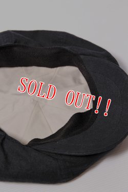 画像5: 「FULLCOUNT」Cotton Linen Canvas Casquette フルカウント コットンリネン キャンバスキャスケット [ブラック]