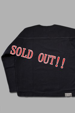 画像6: 「CAL O LINE」84 FOOT BALL L/S Tee キャルオーライン ナンバリングプリント フットボール 長袖Tシャツ  CL221- [ブラック]