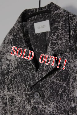 画像2: 「CAL O LINE」CATALINA JACKET PRINT キャルオーライン カタリナジャケット オリジナルプリント リップル生地 CL221-008P [ブラック]