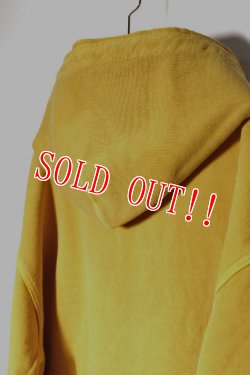 画像6: 「CAL O LINE」CUT OFF SWEAT HOODY キャルオーライン カットオフスウェット フーディー ルーズシルエット CL211-025 [イエロー]