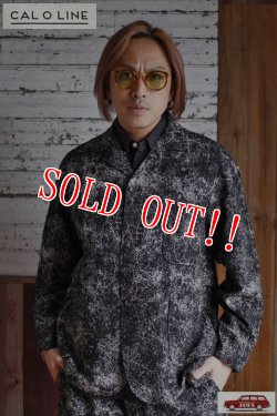 画像12: 「CAL O LINE」CATALINA JACKET PRINT キャルオーライン カタリナジャケット オリジナルプリント リップル生地 CL221-008P [ブラック]