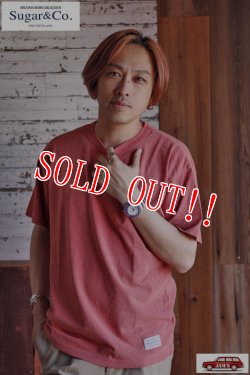 画像9: 「Sugar & Co.」Basic Drop Tee シュガーアンドカンパニー  ベーシックドロップ Tシャツ [フェードレッド]