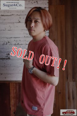 画像7: 「Sugar & Co.」Basic Drop Tee シュガーアンドカンパニー  ベーシックドロップ Tシャツ [フェードレッド]
