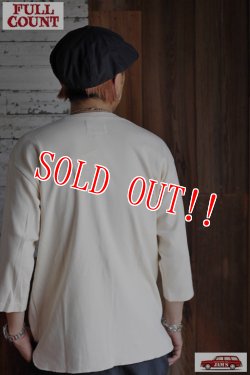 画像8: 「FULLCOUNT」Three Quarter Sleeve Rib T Shirt フルカウント フライス 7分袖Tee [エクルー]