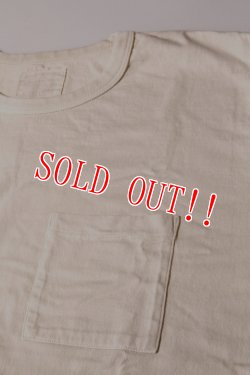 画像2: [限定1着のみ]「FULLCOUNT」×「JAMS」 BLEACH WIDE POCKET Tee フルカウント 別注 ブリーチ ワイドシルエット ポケットTシャツ [フェード ベージュ]