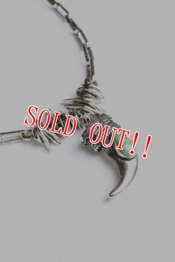 画像2: 「Mt.hill」 マウントヒル ベアクローネックレス シルバーチェーン キャリコレイクターコイズ [20220521-1]