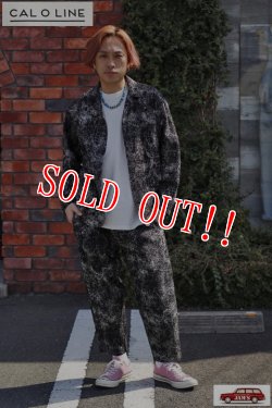 画像14: 「CAL O LINE」CATALINA JACKET PRINT キャルオーライン カタリナジャケット オリジナルプリント リップル生地 CL221-008P [ブラック]