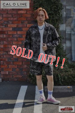 画像18: 「CAL O LINE」CATALINA JACKET PRINT キャルオーライン カタリナジャケット オリジナルプリント リップル生地 CL221-008P [ブラック]