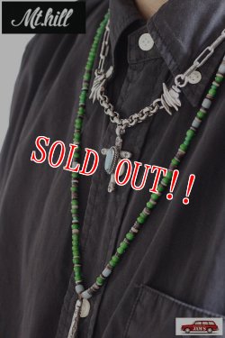 画像8: 「Mt.hill」Cross Bottony Necklace TQ & Silver Chain マウントヒル クロスボトニーネックレス シルバーチェーン ロイストンターコイズ [20220521-1]