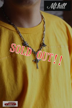 画像6: 「Mt.hill」Cross Bottony Necklace TQ & Silver Chain マウントヒル クロスボトニーネックレス シルバーチェーン スリーピングビューティーターコイズ [220827-1]
