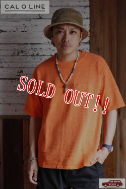 画像6: 「CAL O LINE」CLASSIC T-SHIRT キャルオーライン クラシック 半袖Tシャツ CL221-042S [オレンジ]