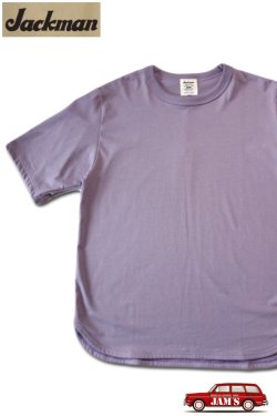 画像1: 「Jackman」Grace Cotton T-Shirt ジャックマン グレースコットン Tシャツ JM5155 [パープル レイン]
