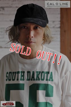 画像13: 「CAL O LINE」 Corduroy Cap キャルオーライン コーデュロイ キャップ 太畝 CL222-093 [ブルー・ブラック・コヨーテ]