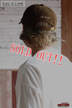 画像17: 「CAL O LINE」 Corduroy Cap キャルオーライン コーデュロイ キャップ 太畝 CL222-093 [ブルー・ブラック・コヨーテ]