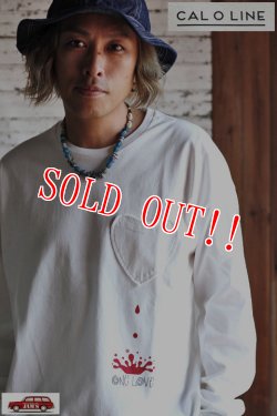 画像8: 「CAL O LINE」ONE LOVE HEART POCKET L/S T-SHIRTS キャルオーライン ワンラブ ハートポケット ロンTee  CL222-004 [ホワイト]
