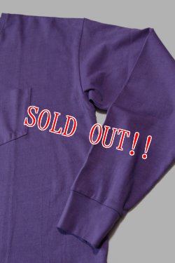 画像4: 「CAL O LINE」SOLID COLOR L/S T-SHIRTS キャルオーライン ソリッドカラー ポケ ロンTee  CL222-003 [パープル]