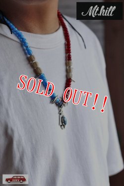 画像6: 「Mt.hill」Thunderbird Pendant with High Grade Turquoise ＆ White Heart Beads Necklace Type A マウントヒル サンダーバード ペンダント ビーズネックレス キングマンターコイズ [220827-1]