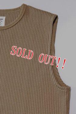 画像3: 「Jackman」Waffle Under Vest ジャックマン ワッフル アンダーベスト JM7253 [アンバーベージュ]