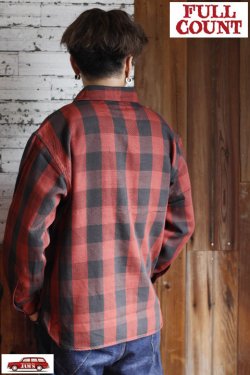 画像9: 「FULLCOUNT」Half Zip Pullover Classic Buffalo Check フルカウント ハーフジップ プルオーバーシャツ バッファローチェック [レッド]
