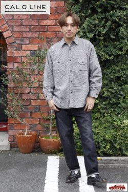 画像17: 「CAL O LINE」JEANS SELVEDGE 13oz キャルオーライン ストレートジーンズ CAL1969 [ブラック]