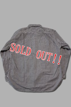 画像5: 「CAL O LINE」HOUNDSTOOTH WORK SHIRT キャルオーライン 千鳥格子 フランネル ワークシャツ CL222-032 [ブラック×ホワイト]