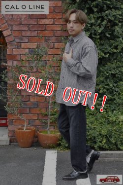 画像8: 「CAL O LINE」HOUNDSTOOTH WORK SHIRT キャルオーライン 千鳥格子 フランネル ワークシャツ CL222-032 [ブラック×ホワイト]