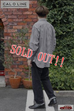 画像9: 「CAL O LINE」HOUNDSTOOTH WORK SHIRT キャルオーライン 千鳥格子 フランネル ワークシャツ CL222-032 [ブラック×ホワイト]