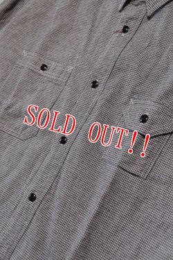 画像3: 「CAL O LINE」HOUNDSTOOTH WORK SHIRT キャルオーライン 千鳥格子 フランネル ワークシャツ CL222-032 [ブラック×ホワイト]