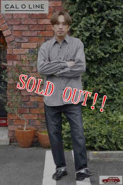 画像10: 「CAL O LINE」HOUNDSTOOTH WORK SHIRT キャルオーライン 千鳥格子 フランネル ワークシャツ CL222-032 [ブラック×ホワイト]