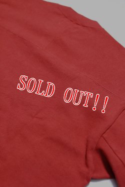 画像7: 「CAL O LINE」"SOUTH DAKOTA 56" FOOTBALL Tee キャルオーライン スーパーヘビー天竺 フットボール Tシャツ CL222-022 [レッド]