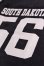 画像3: 「CAL O LINE」"SOUTH DAKOTA 56" FOOTBALL Tee キャルオーライン スーパーヘビー天竺 フットボール Tシャツ CL222-022 [ブラック] (3)