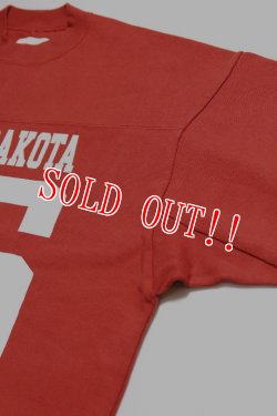 画像5: 「CAL O LINE」"SOUTH DAKOTA 56" FOOTBALL Tee キャルオーライン スーパーヘビー天竺 フットボール Tシャツ CL222-022 [レッド]