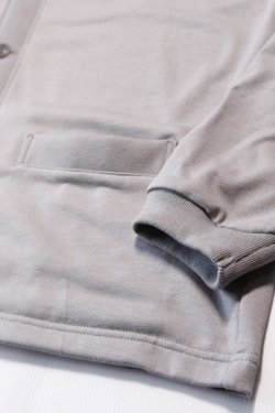 画像3: 「Jackman」Grace Sweat Cardigan ジャックマン グレース編み スウェット カーディガン JM8263 [ソリッド グレー]